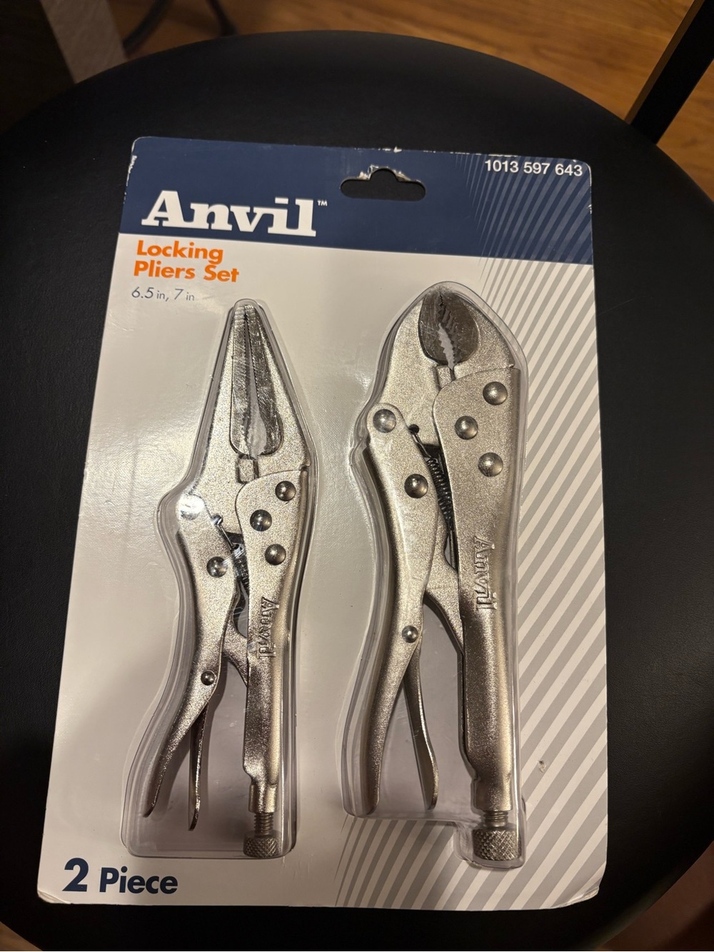 Anvil 2-Piece Locking Pliers Set